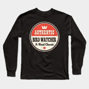 Vintage Bird Watcher Long Sleeve T-Shirt